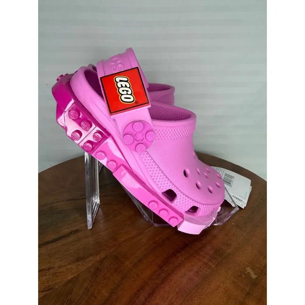 NWT Crocs x LEGO Classic Clog Kids C11 Taffy Pink w/ Box